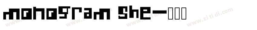 Monogram She字体转换